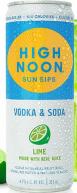 High Noon Sun Sips - Lime Vodka & Soda (4 pack bottles)