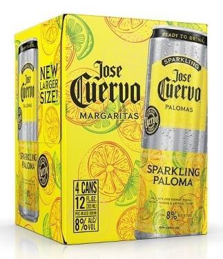 Jose Cuervo - Sparkling Paloma Margarita (4 pack 12oz bottles) (4 pack 12oz bottles)